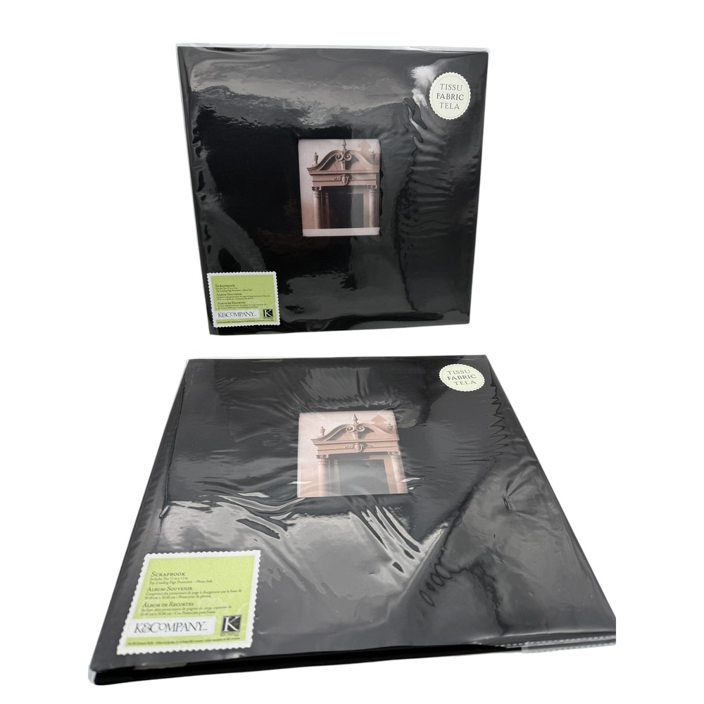 K&Company Scrapbook Album 12x12 Ten Top-Loading Page Protectors Lot of 2 NEW
